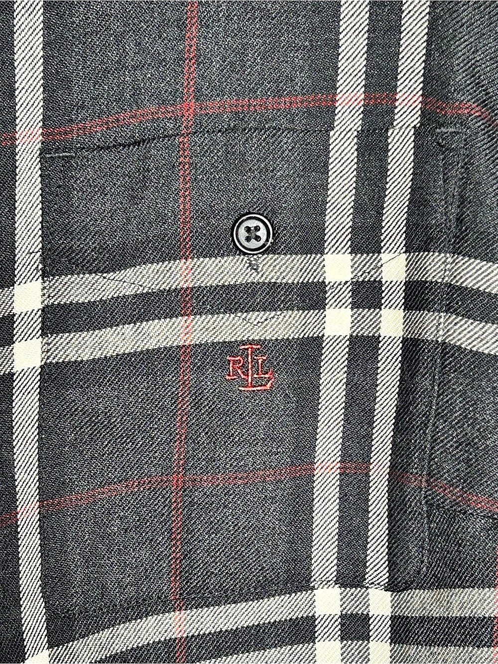 Lauren Ralph Lauren Women's Plaid Wool Jacket Black & White Size 1X - Picture 7 of 10